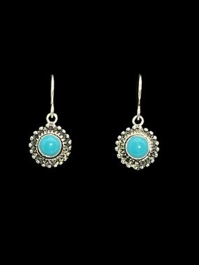 Sundance Sterling Silver Turquoise Dangle Earrings